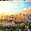 Educa Kunst En Cultuur|Landschappen<De Acropolis in Athene - puzzel 1000 stukjes