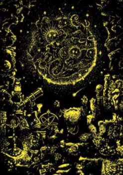 Educa Puzzel + Extra Item|Astrologie & Wereldkaarten<De astroloog - Glow in the Dark - puzzel 1000 stukjes