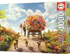 Educa Landschappen|1000-1499<De Bloemenkar - puzzel 1000 stukjes