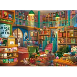 Educa Tekening|Steden En Gebouwen<De Boekhandel - puzzel 1000 stukjes