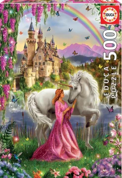 Kinderen Educa Fantasy|Dieren<De fee en de eenhoorn - legpuzzel van 500 stukjes