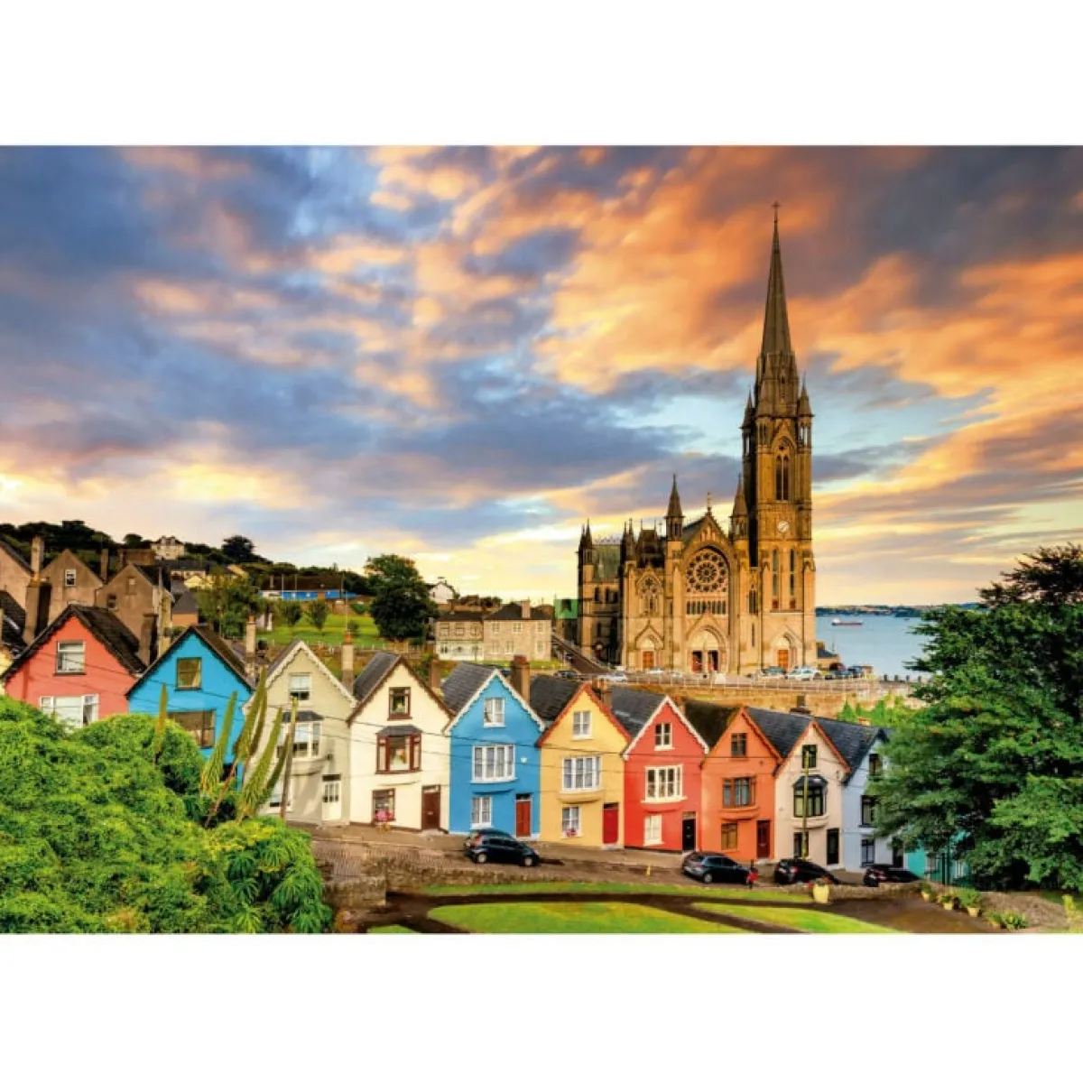 Educa Steden En Gebouwen|1000-1499<De kathedraal van Cobh, Ierland - puzzel 1000 stukjes