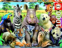 Educa Dieren|1000-1499<De klasfoto - puzzel van 1000 stukjes