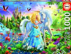 Educa Fantasy|1000-1499<De prinses en de eenhoorn - legpuzzel van 1000 stukjes