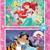 Kinderen Educa Disney, Pixar, Marvel|Legpuzzels<Disney prinsessen - Ariël en Jasmine - 2 x 48 stukjes