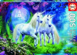 Kinderen Educa Fantasy|Dieren<Eenhoorns in het bos - legpuzzel van 500 stukjes