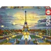 Kinderen Educa Tekening|Steden En Gebouwen<Eiffeltoren - legpuzzel van 500 stukjes
