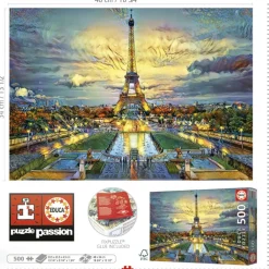 Kinderen Educa Tekening|Steden En Gebouwen<Eiffeltoren - legpuzzel van 500 stukjes