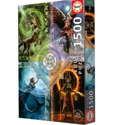 Educa Fantasy|Tekening<Elemental Magic Star Chart - Anne Stokes - legpuzzel van 1500 stukjes