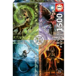 Educa Fantasy|Tekening<Elemental Magic Star Chart - Anne Stokes - legpuzzel van 1500 stukjes