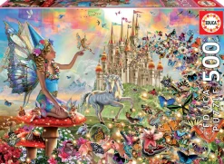 Kinderen Educa Fantasy|Tekening<Feeën en Vlinders - legpuzzel van 500 stukjes