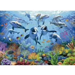 Kinderen Educa Tekening|Dieren<Feest onder water - legpuzzel van 500 stukjes
