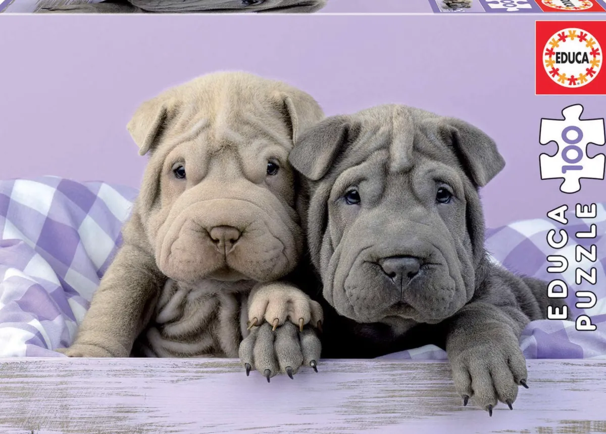 Kinderen Educa Dieren|Legpuzzels<Goedemorgen hondjes - puzzel van 100 stukjes
