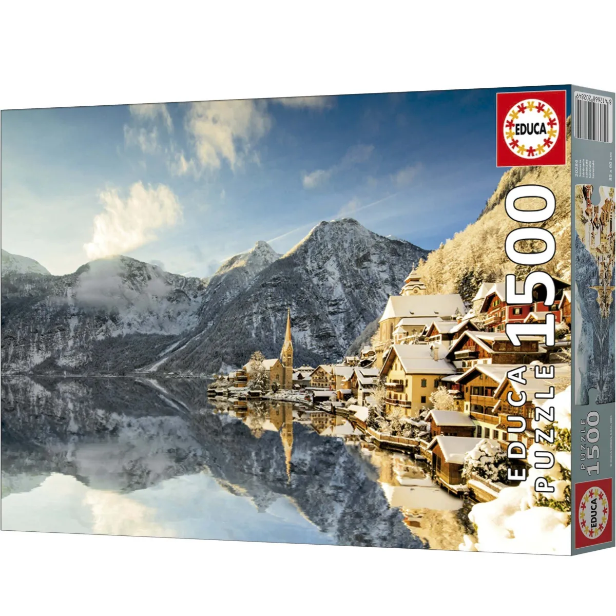 Educa Landschappen|1500-1999<Hallstatt in de sneeuw - Oostenrijk - legpuzzel van 1500 stukjes