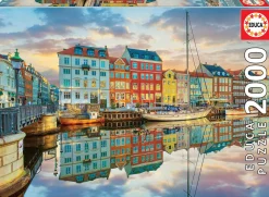 Educa Landschappen|Steden En Gebouwen<Haven van Kopenhagen - puzzel van 2000 stukjes
