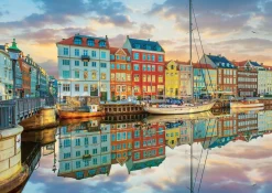 Educa Landschappen|Steden En Gebouwen<Haven van Kopenhagen - puzzel van 2000 stukjes