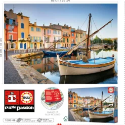 Educa Steden En Gebouwen|1000-1499<Haven van Martigues, Provence - puzzel 1000 stukjes