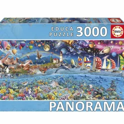 Educa Dieren|Landschappen<Het Leven - Panorama - puzzel van 3000 stukjes