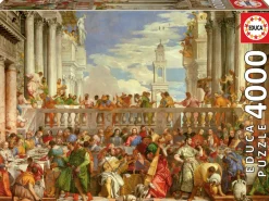 Educa Kunst En Cultuur|2000 En Meer<Het Trouwfeest in Cana - Paolo Veronese - puzzel van 4000 stukjes