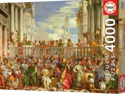 Educa Kunst En Cultuur|2000 En Meer<Het Trouwfeest in Cana - Paolo Veronese - puzzel van 4000 stukjes