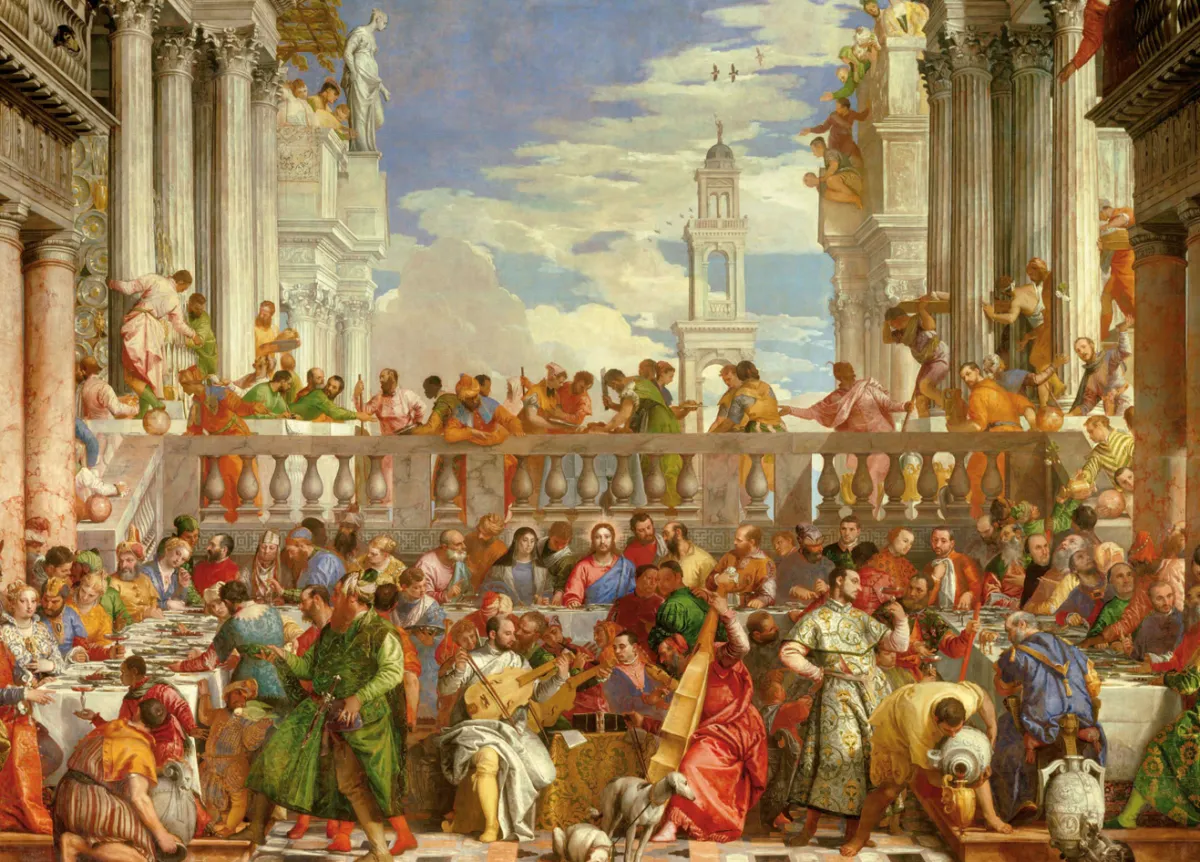Educa Kunst En Cultuur|2000 En Meer<Het Trouwfeest in Cana - Paolo Veronese - puzzel van 4000 stukjes