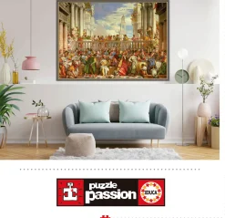 Educa Kunst En Cultuur|2000 En Meer<Het Trouwfeest in Cana - Paolo Veronese - puzzel van 4000 stukjes