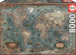 Educa Astrologie & Wereldkaarten|2000 En Meer<Historische wereldkaart - puzzel van 8000 stukjes