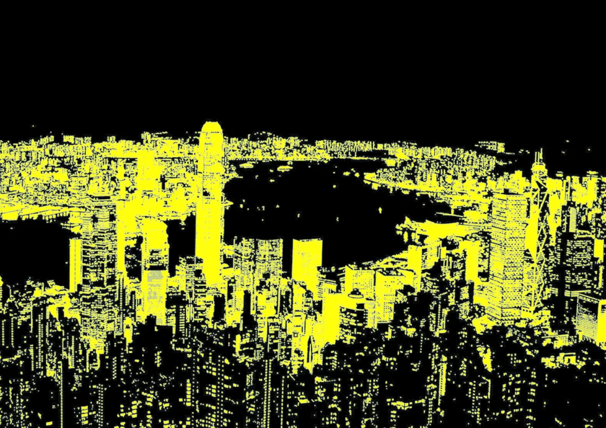 Educa Puzzel + Extra Item|Astrologie & Wereldkaarten<Hong Kong Skyline - Glow in the Dark - puzzel 1000 stukjes