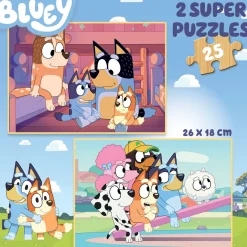 Kinderen Educa Disney, Pixar, Marvel|Legpuzzels<HOUT: Bluey - 2 x 25 stukjes