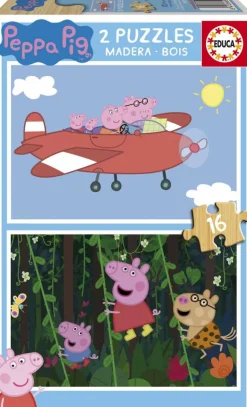 Kinderen Educa Disney, Pixar, Marvel|Legpuzzels<HOUT: Peppa Pig - 2 x 16 stukjes
