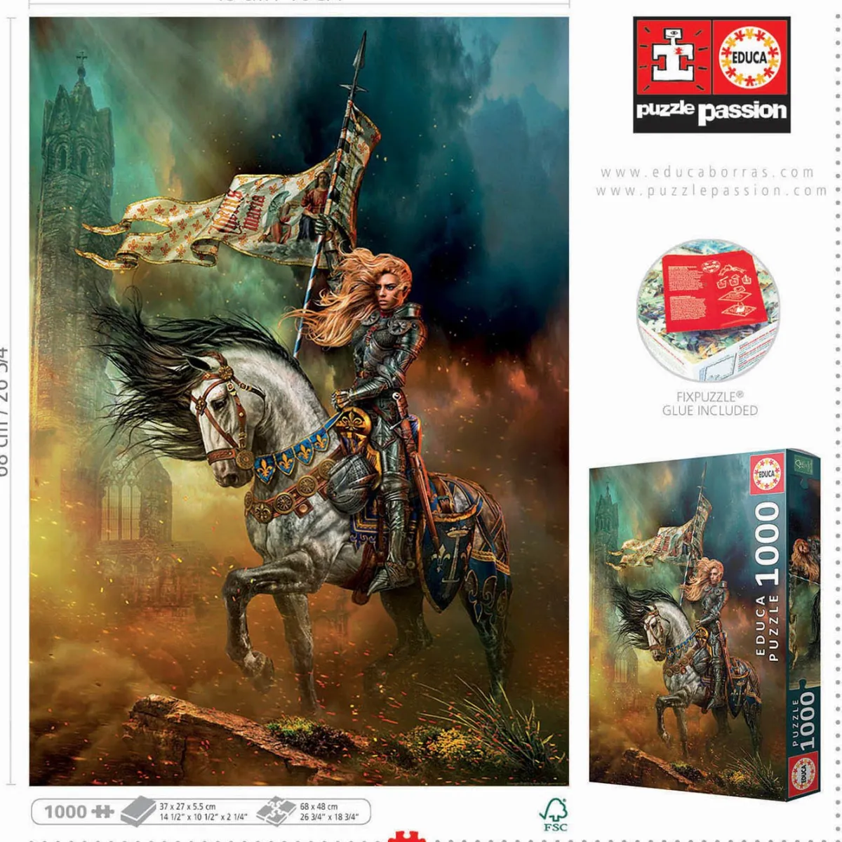 Educa Kunst En Cultuur|1000-1499<Jeanne D’arc - puzzel 1000 stukjes