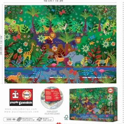 Kinderen Educa Tekening|Dieren<Jungle - legpuzzel van 500 stukjes