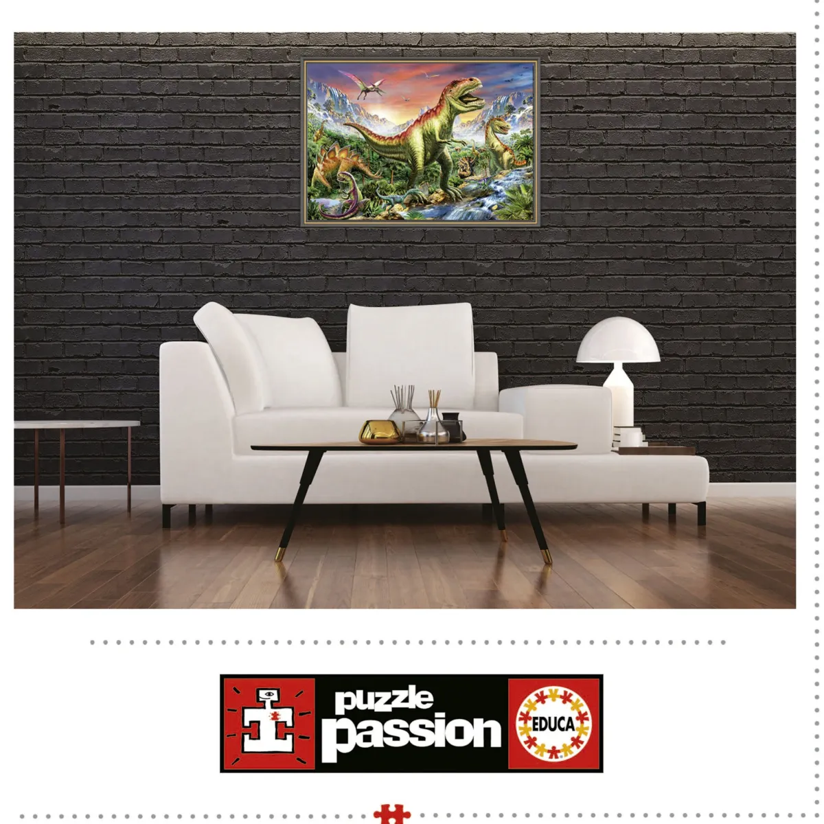 Educa Tekening|Dieren<Jurassic Forest - puzzel 1000 stukjes