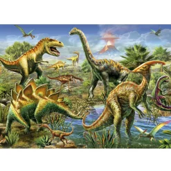 Kinderen Educa Tekening|Dieren<Jurassic hof - legpuzzel van 500 stukjes