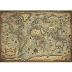 Educa Panorama|Astrologie & Wereldkaarten<Kaart van de Wereld - puzzel van 3000 stukjes