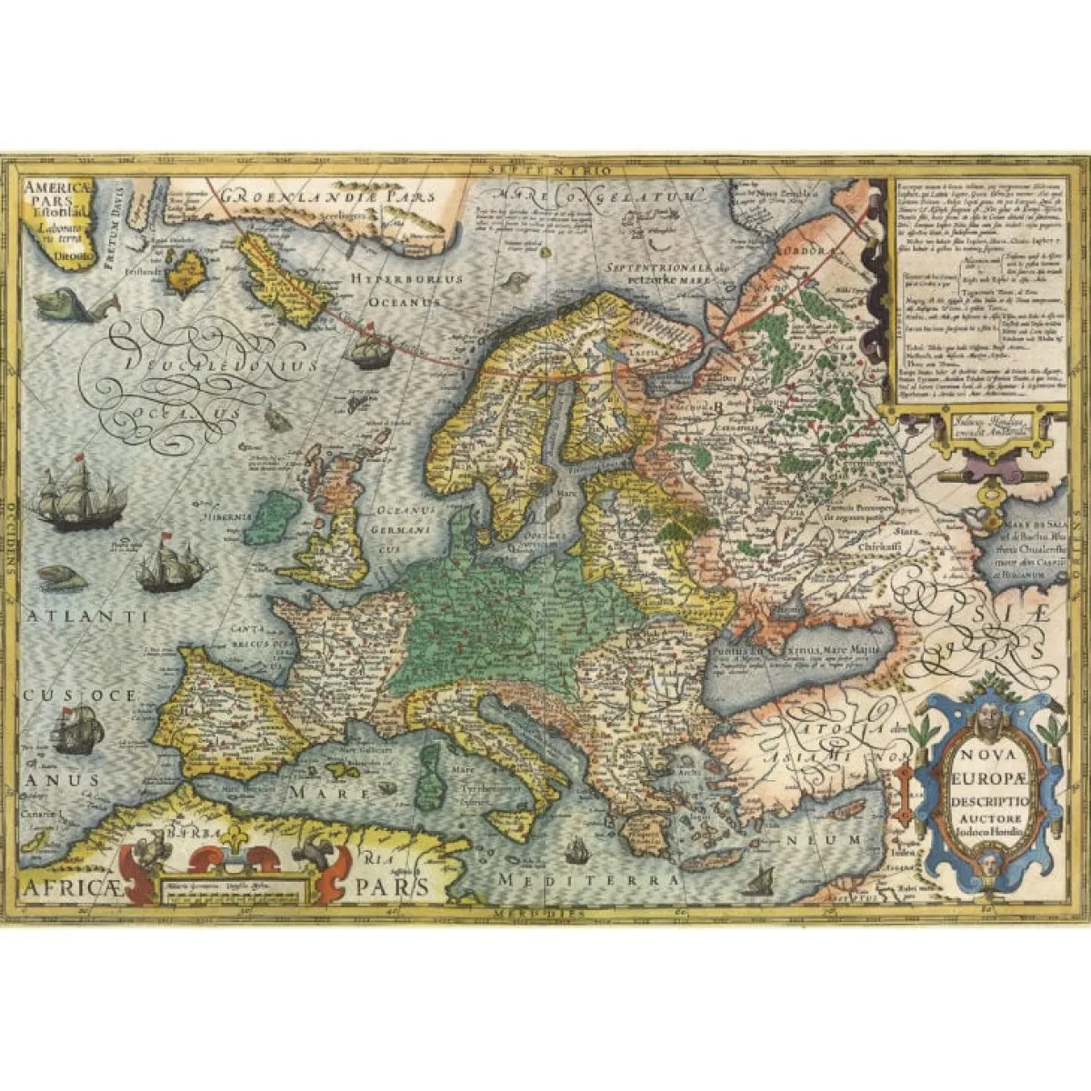 Educa Kunst En Cultuur|Astrologie & Wereldkaarten<Kaart van Europa - puzzel 1000 stukjes