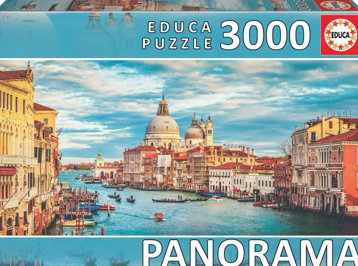 Educa Panorama|Steden En Gebouwen<Kanaal van Venetië - panorama - puzzel van 3000 stukjes