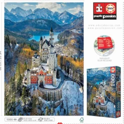 Educa Steden En Gebouwen|1000-1499<Kasteel Neuschwanstein - puzzel 1000 stukjes