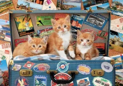 Kinderen Educa Dieren|Legpuzzels<Katjes op reis - puzzel van 200 stukjes