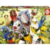 Kinderen Educa Tekening|Dieren<Kijk eens naar het vogeltje - Selfie - legpuzzel van 500 stukjes