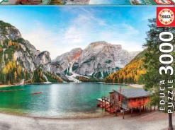 Educa Landschappen|2000 En Meer<Lago di Braies in de herfst - puzzel van 3000 stukjes