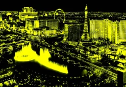 Educa Puzzel + Extra Item|Steden En Gebouwen<Las Vegas - Glow in the Dark - 1000 stukjes