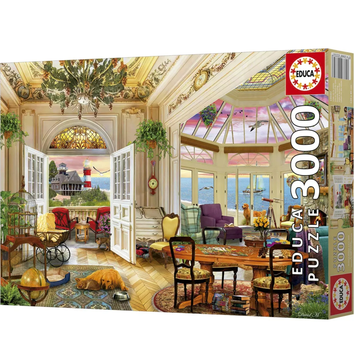 Educa Steden En Gebouwen|2000 En Meer<Leven aan de kust - puzzel van 3000 stukjes