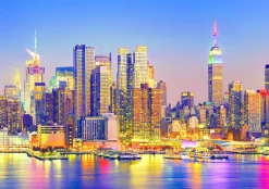 Educa Steden En Gebouwen|1500-1999<Manhattan bij nacht - legpuzzel van 1500 stukjes