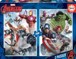 Kinderen Educa Disney, Pixar, Marvel|Legpuzzels<Marvel Mania - 2 x 500 stukjes legpuzzel