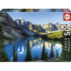 Kinderen Educa Landschappen|Legpuzzels<Meer in Alberta - Canada - legpuzzel van 500 stukjes