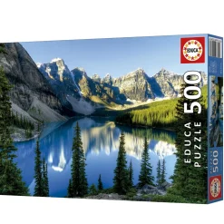 Kinderen Educa Landschappen|Legpuzzels<Meer in Alberta - Canada - legpuzzel van 500 stukjes