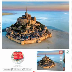 Educa Steden En Gebouwen|1000-1499<Mont-Saint-Michel - puzzel 1000 stukjes