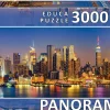Educa Panorama|Astrologie & Wereldkaarten<New York Skyline Panorama - puzzel van 3000 stukjes