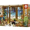 Educa Steden En Gebouwen|1500-1999<Observatievenster voor vogelspotters - legpuzzel van 1500 stukjes